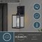 Vaxcel Berkley Metal 1 Light Textured Black Transitional Outdoor Wall Lantern Clear Glass T0771 - alternate 6